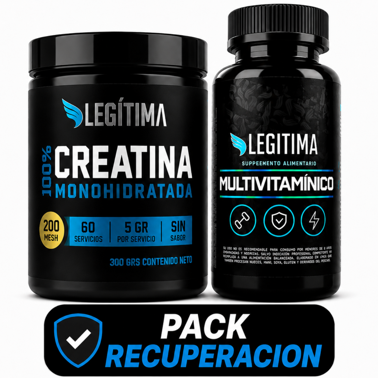 Pack Recuperación Total | Creatina + Multivitamínico Legítima