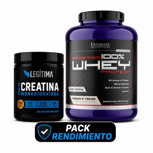 Pack Rendimiento | Prostar Whey + Creatina Legítima