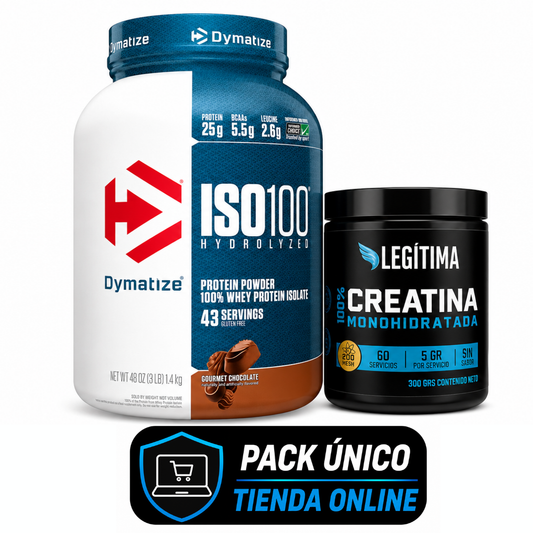 Pack ISO100 Dymatize + Creatina Legítima